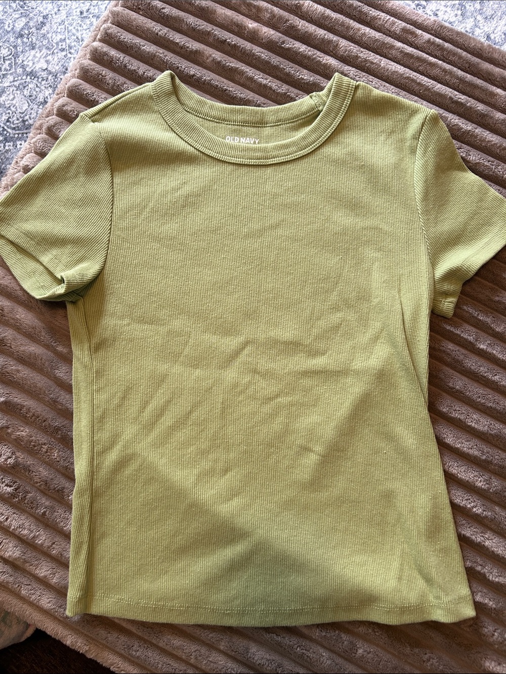 Old Navy Women’s Green Short Sleeve Ribbed Tee